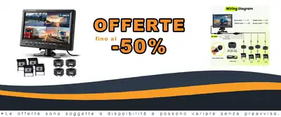 Kit Retroispezione 4 Camere + Monitor 9 Pollici