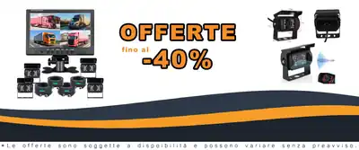 Kit Retrovisore Indietro 9 Pollici Con Cavo 4 Camere