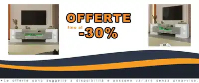 Cassettiera TV Elegante 200 cm LED Moderna
