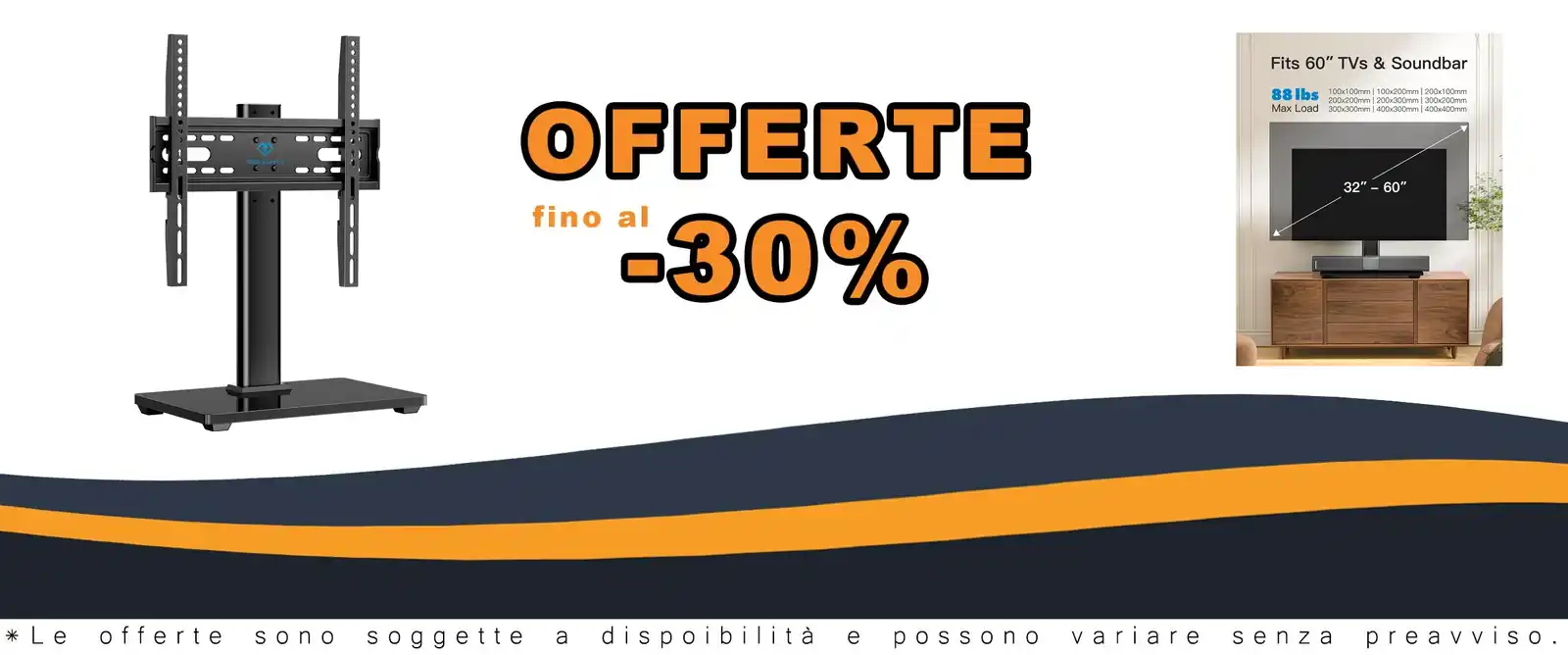 Piedistallo TV adattabile 32-55